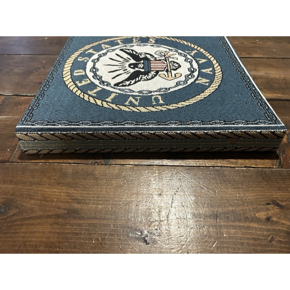 United States Navy Photo Album Scrapbook Embroidered Cover 13"x13" - Picture 3 of 10